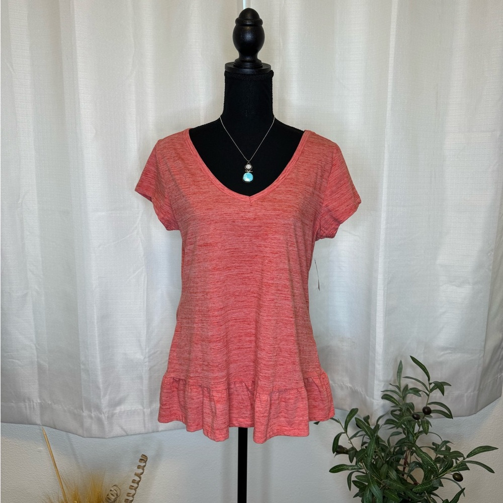 Dip Short Sleeve Top Orange Small